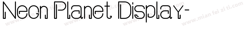 Neon Planet Display字体转换